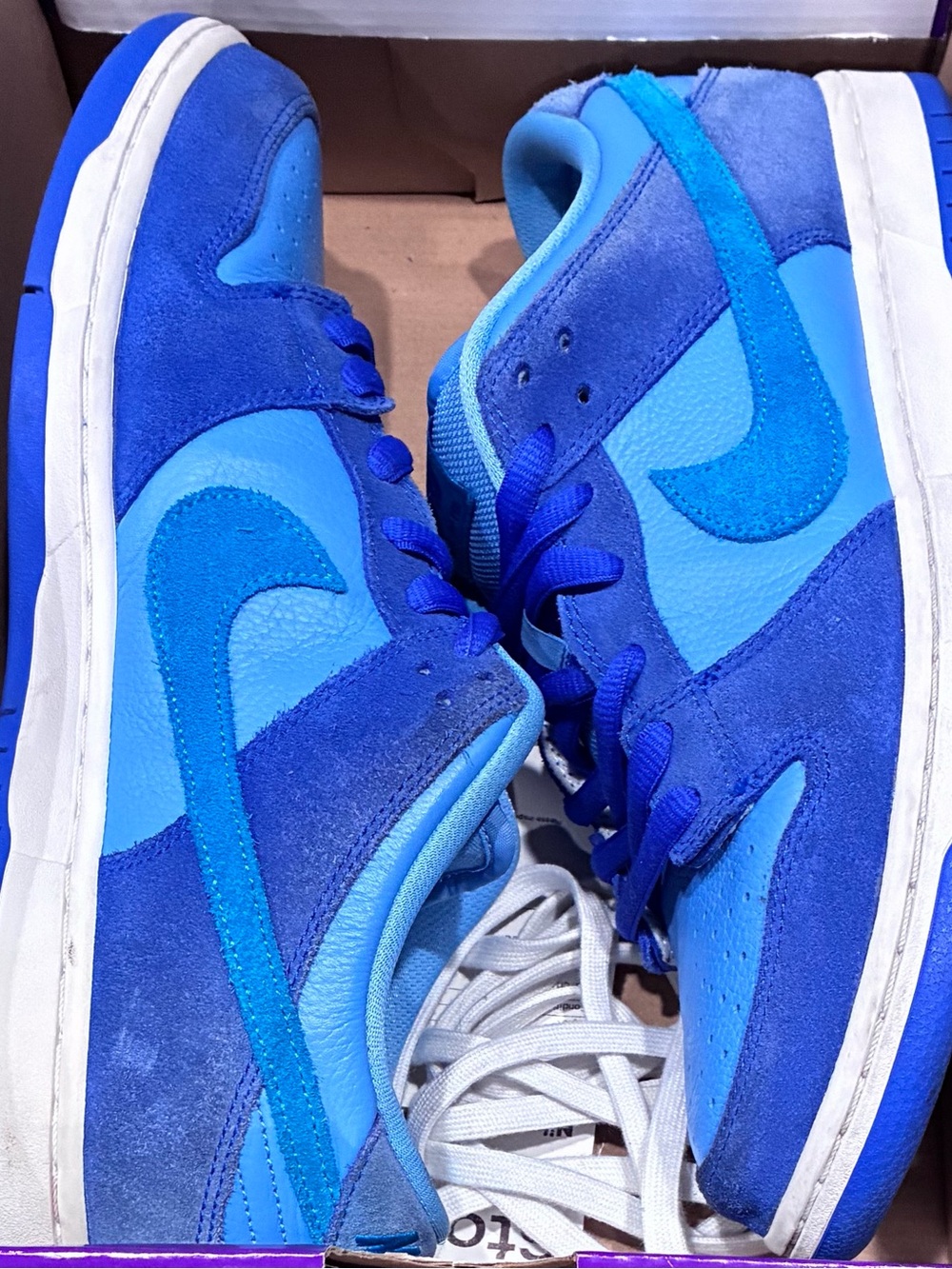 Nike SB Dunk Low Blue Raspberry Size 10.5 Pre-Owned/Used OG ALL! 100% AUTHENTIC! - Picture 9 of 9